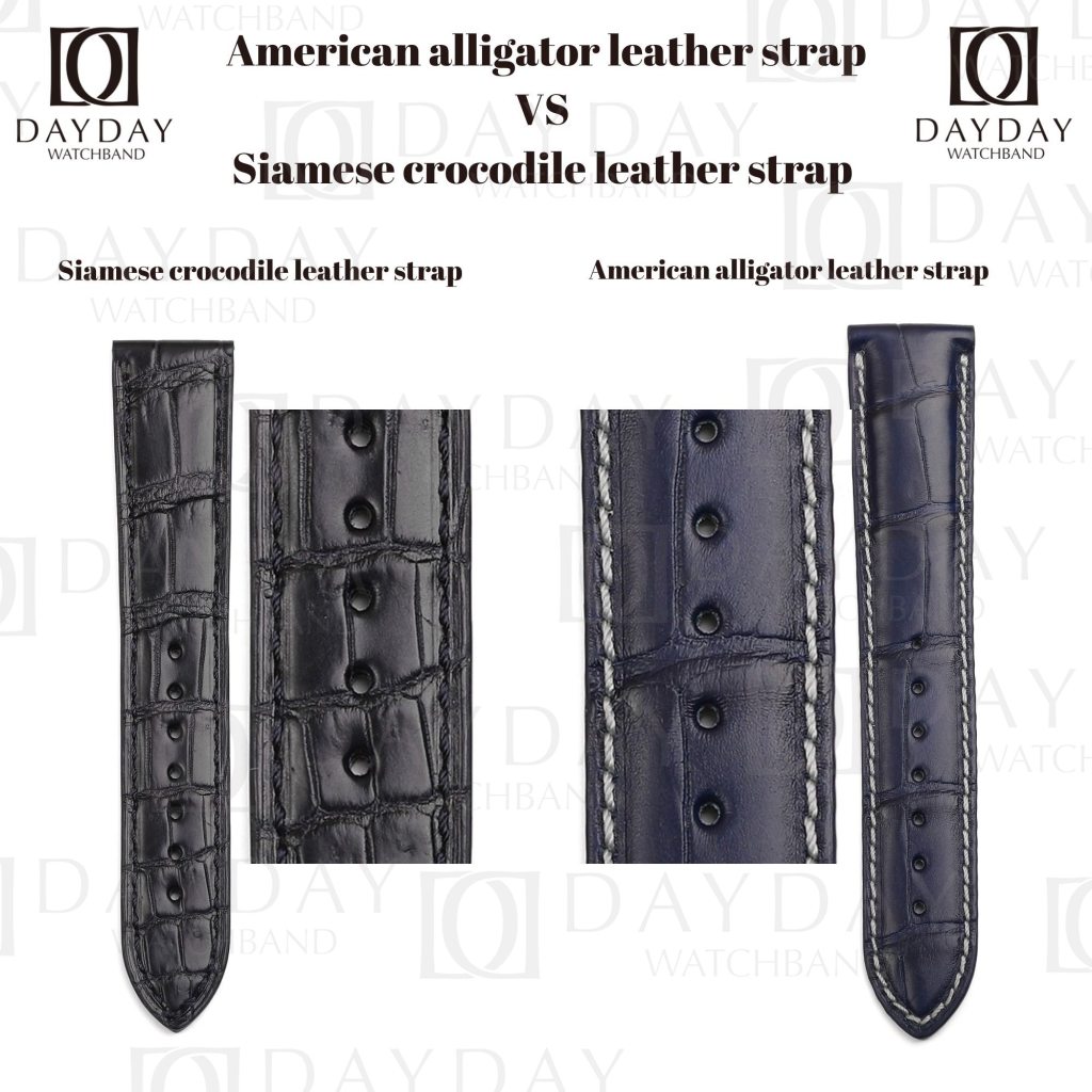 The difference between Siamese and American crocodile skin